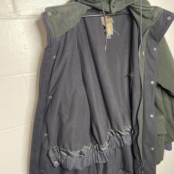 Browning Hydro Fleece Jacket Thermolite Parka Large Green Hunting Outdoor Mens - Picture 4 of 15